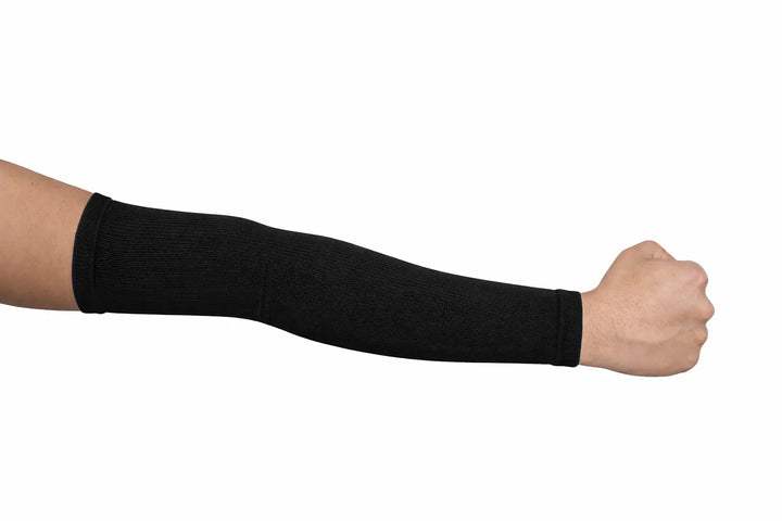 Gortonshire Cricket Ezee Fit Elbow Sleeves @ Black Colour Side View 2