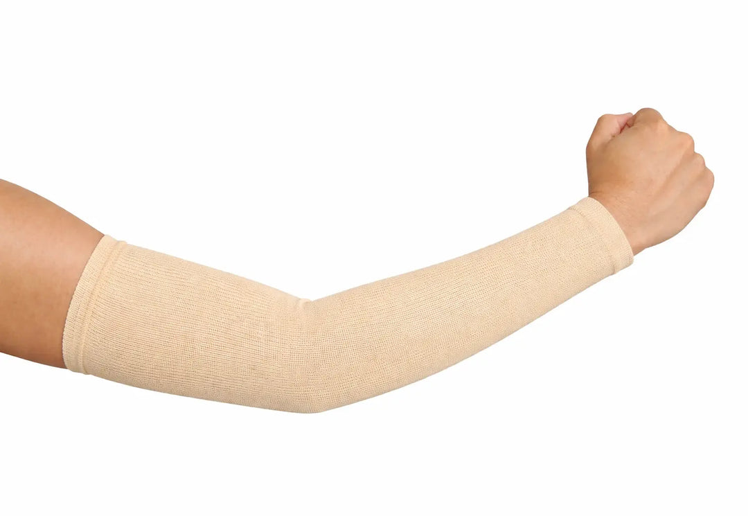 Gortonshire Cricket Ezee Fit Elbow Sleeves @ Skin Colour Side View 3
