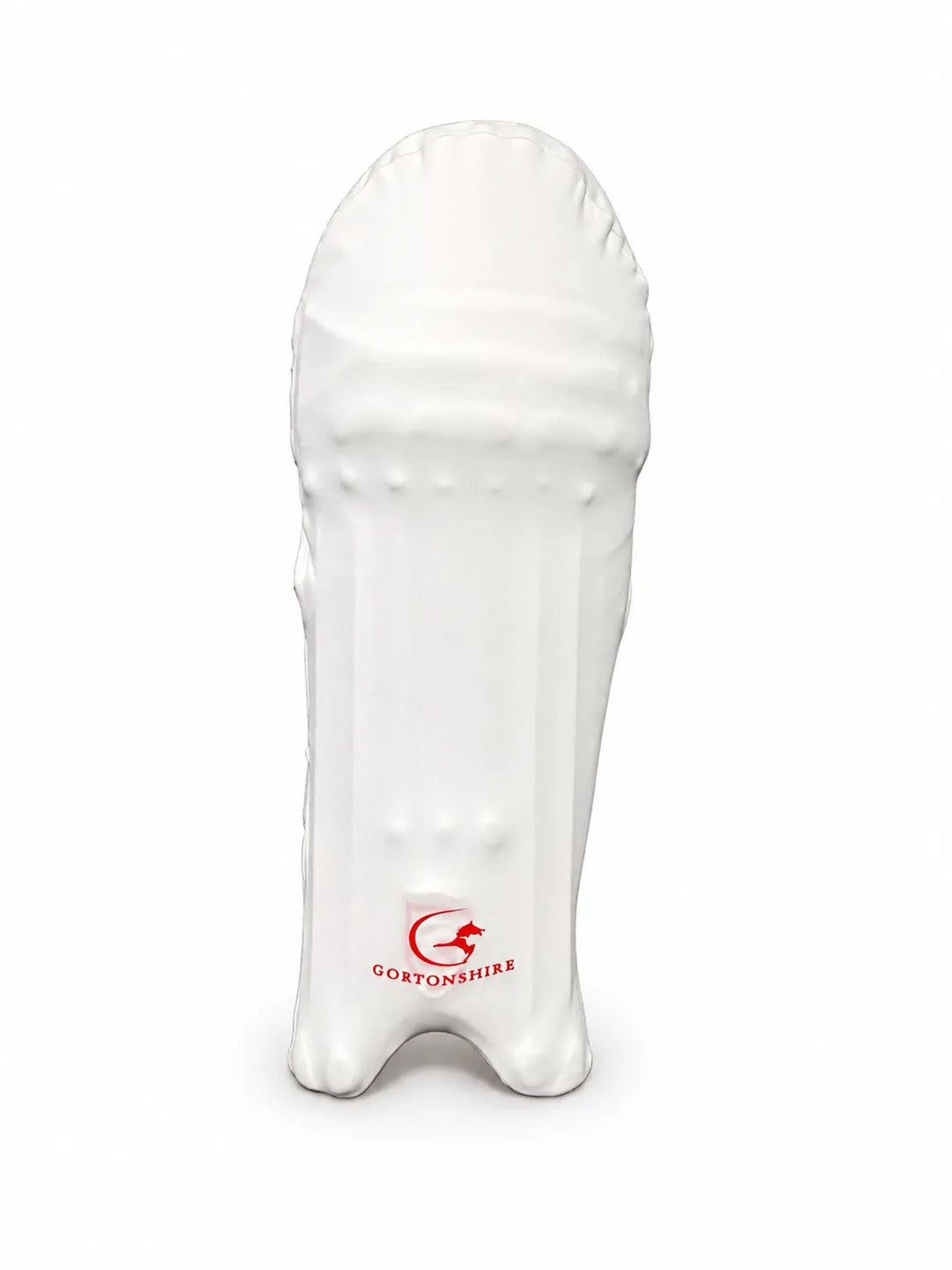 Gortonshire Cricket Pads Colored Skins Off White@front view3
