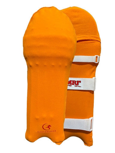 Gortonshire Cricket Pads Colored Skins Orange