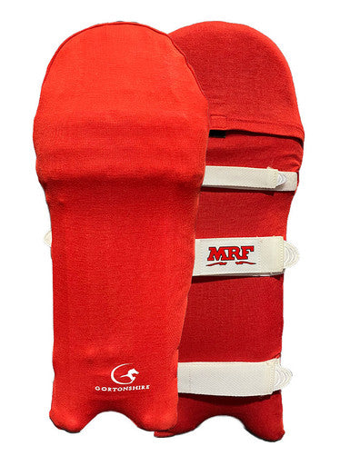 Gortonshire Cricket Pads Colored Skins Red