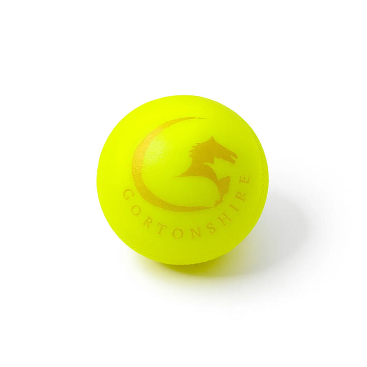 Gortonshire Cricket Plastic Ball Green @ Side View
