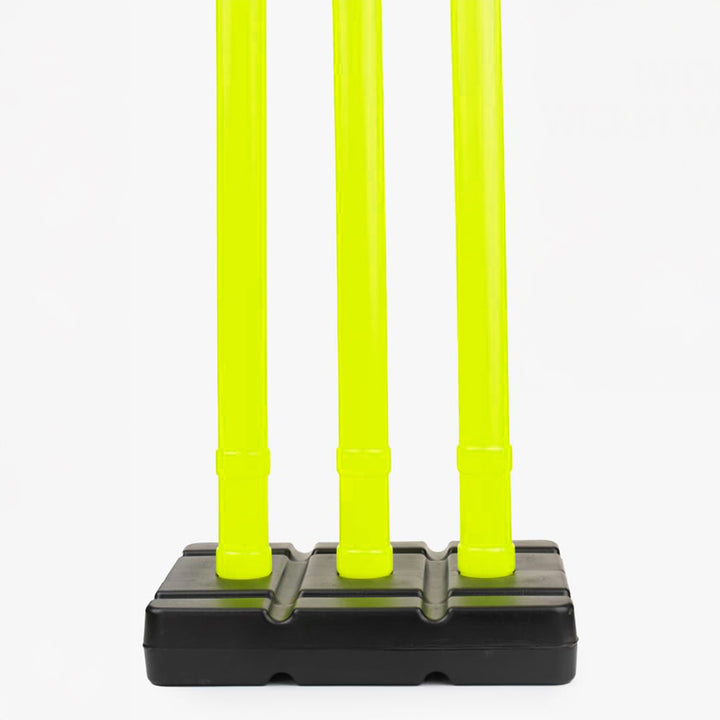 Gortonshire Cricket Plastic Stumps Full Size@front view2