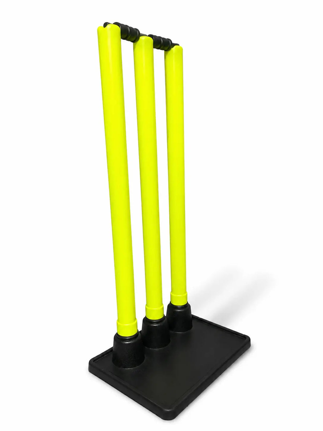 Gortonshire Cricket Plastic Stumps Rubber Base @ Side View 2