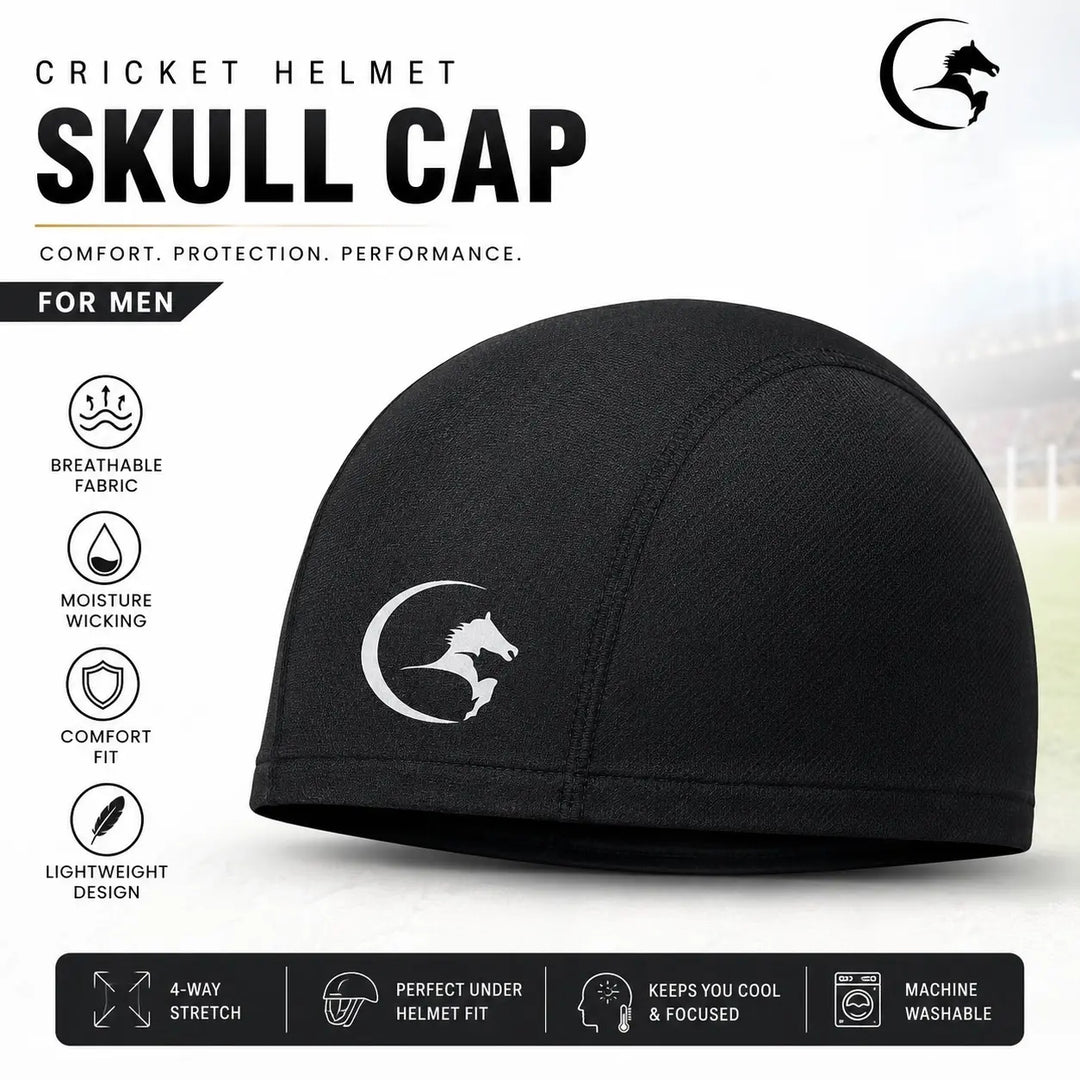 Gortonshire Cricket Skull Cap Core @ Front View 2