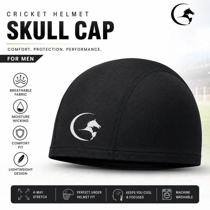 Gortonshire Cricket Skull Cap Core @ Front View 2