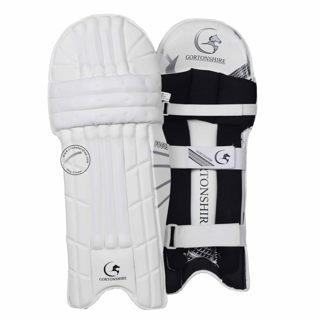 Gortonshire Focus Cricket Batting Leg Guard Pads Mens Size @ Composite View