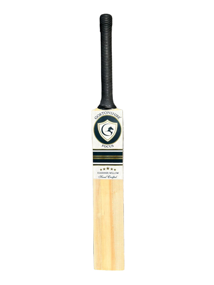 Gortonshire Focus Grade 1 Kashmir Willow Cricket Bat Size SH @ Front View