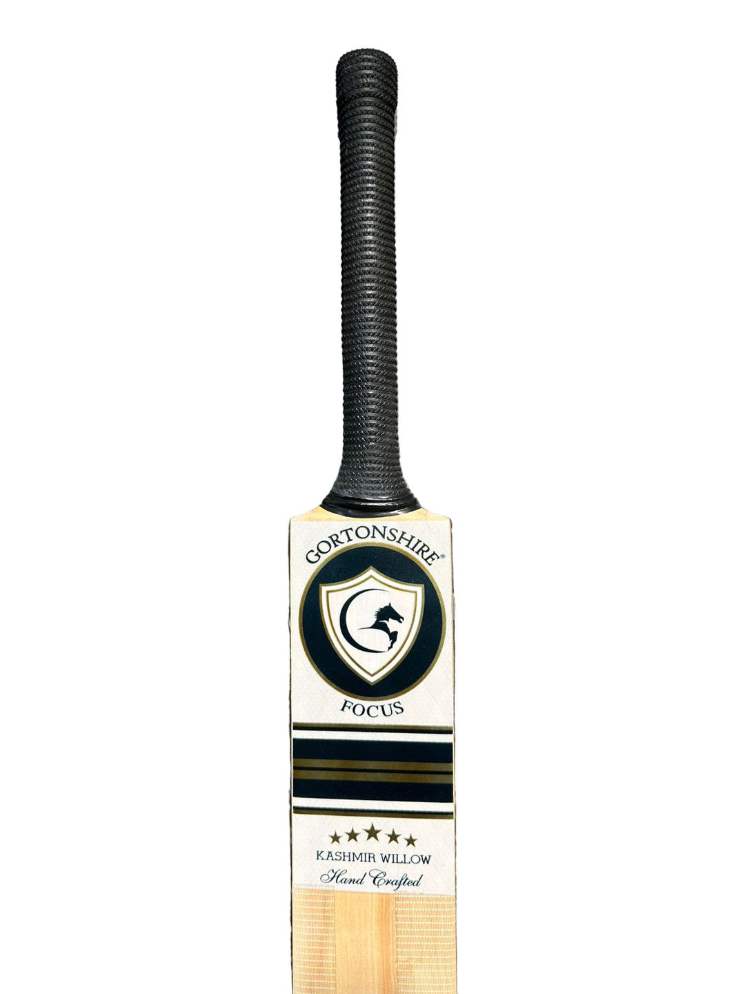 Gortonshire Focus Grade 1 Kashmir Willow Cricket Bat Size SH @ Front View 2