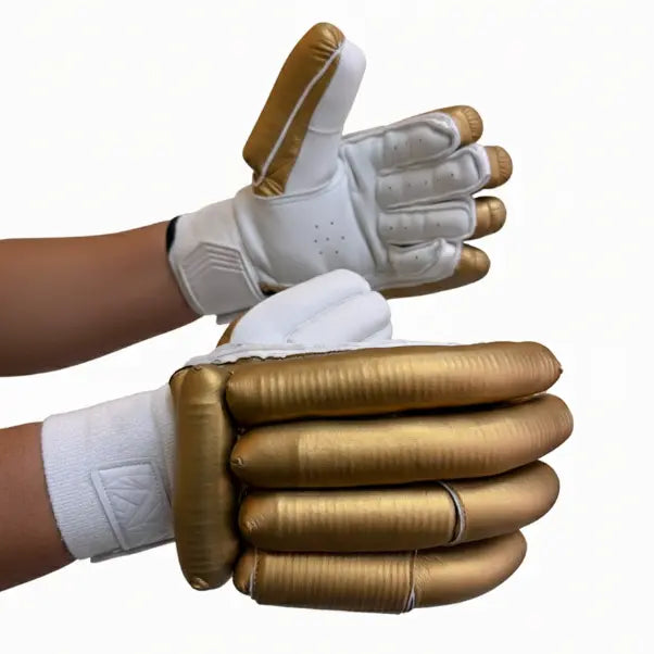 Gortonshire Golden Cricket Batting Gloves Mens @ Composite View