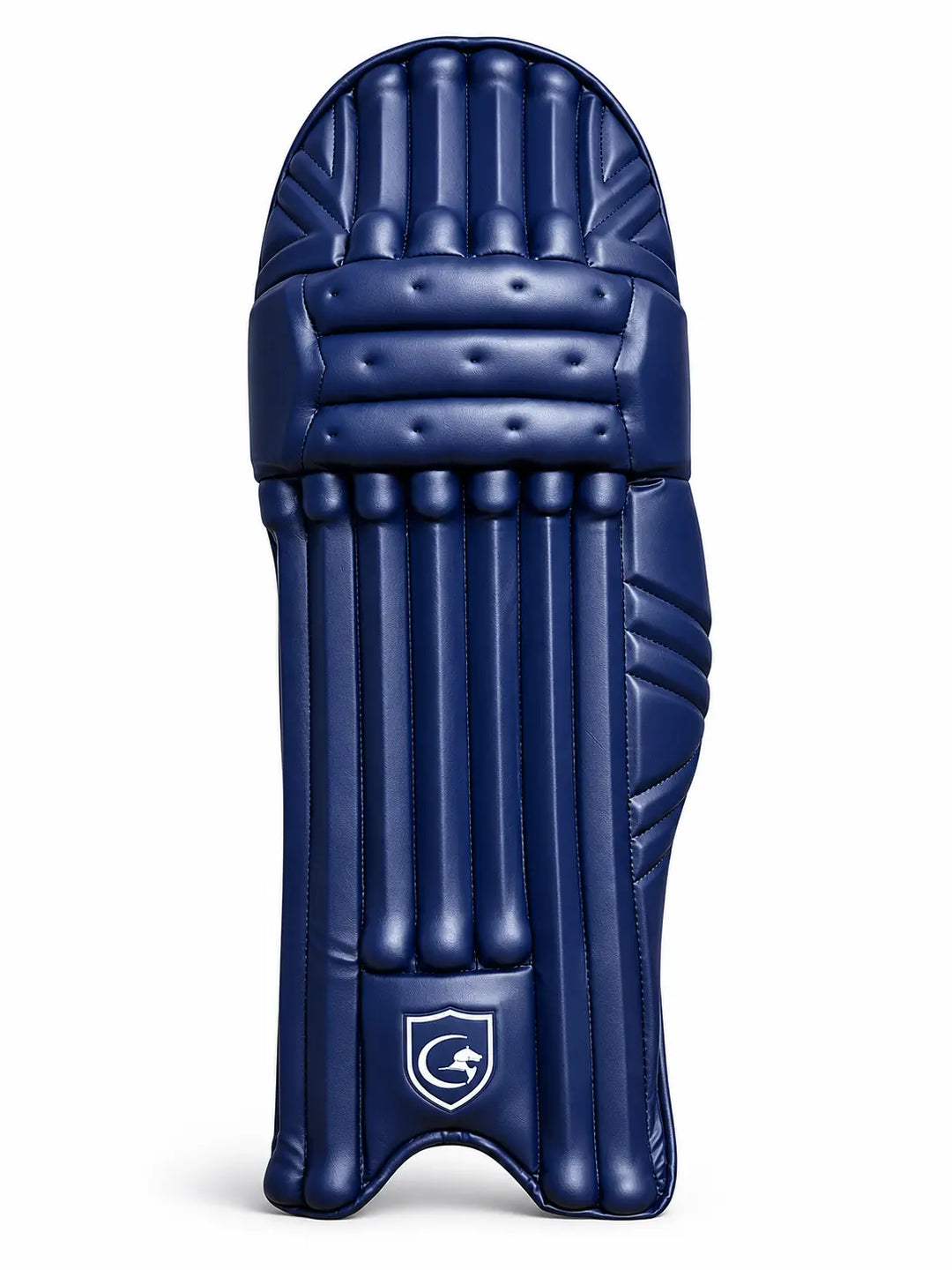Gortonshire Lambada Cricket Batting Leg Guard Pads Colour Navy @ Front View