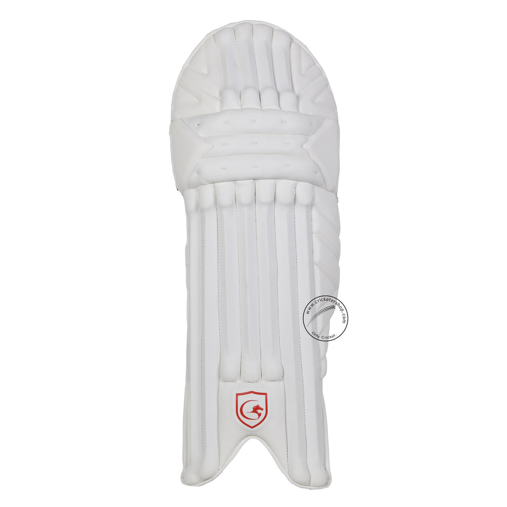 Gortonshire Lambada Cricket Batting Leg Guard Pads Mens Size @ Front View