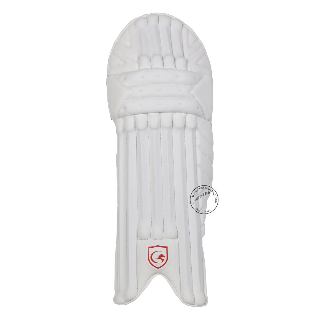 Gortonshire Lambada Cricket Batting Leg Guard Pads Mens Size @ Front View