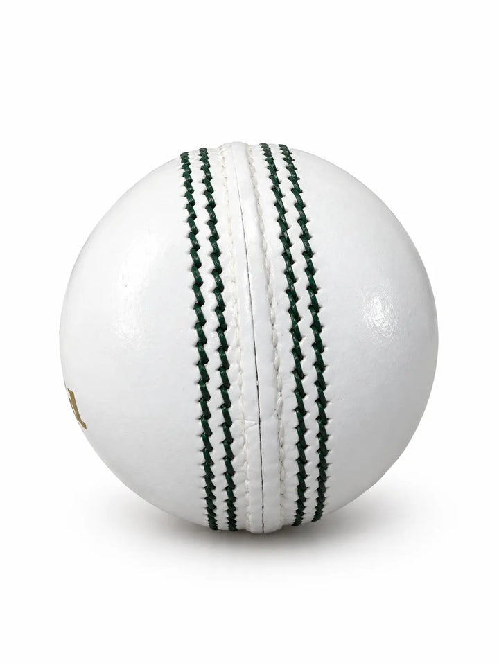 Gortonshire Leather Cricket G1 Legend Ball White @ Seam View 2