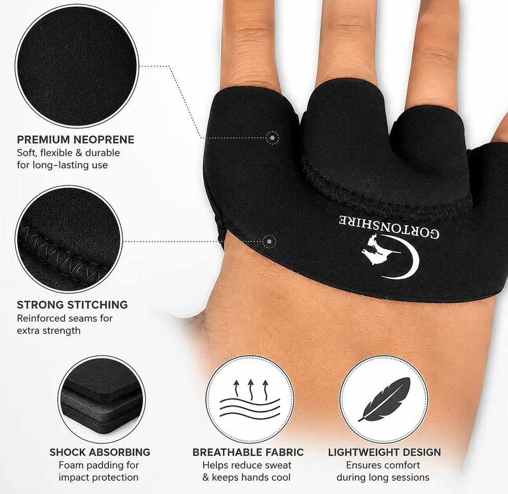 Gortonshire MCP Protection Batting Inner Gloves Size @ Right Back View