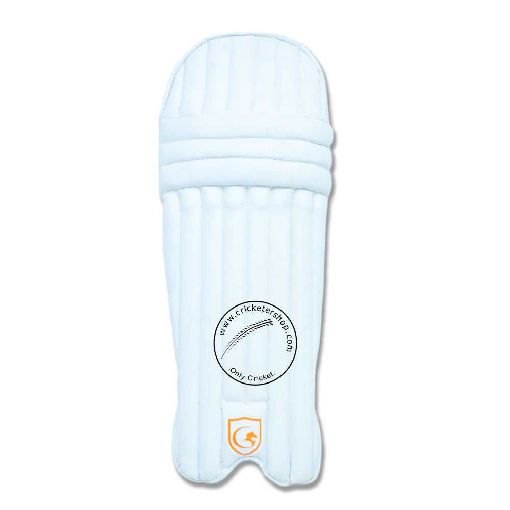 Gortonshire Marvel Cricket Batting Leg Guard Pads @ Front View