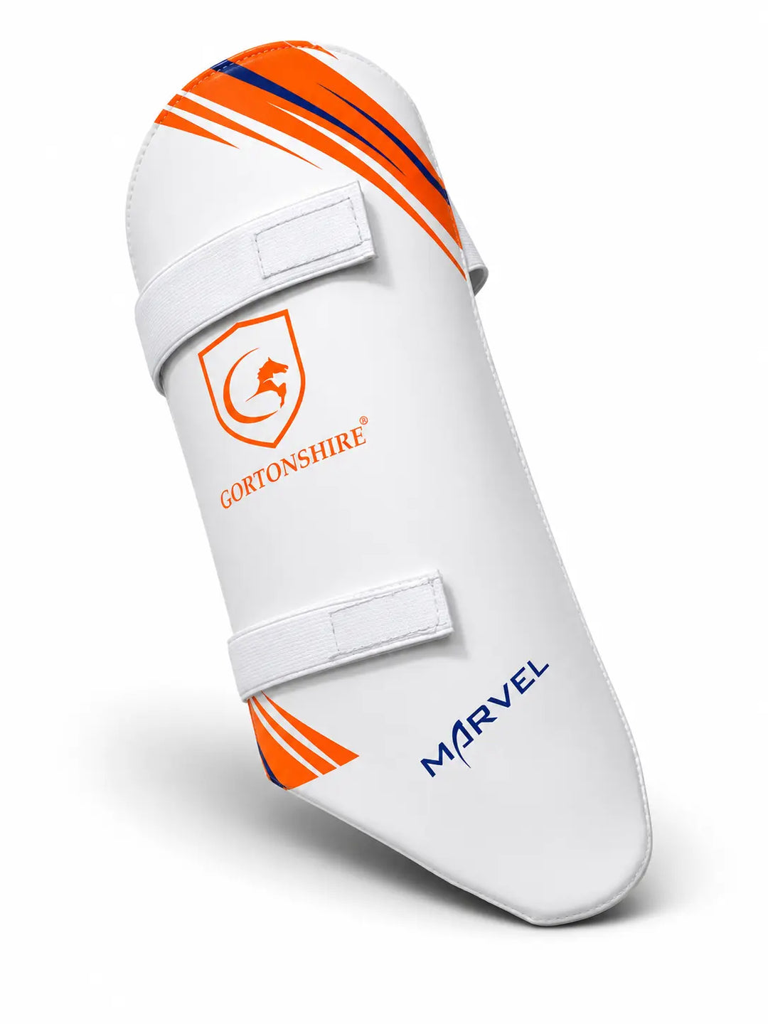 Gortonshire Marvel Cricket Batting Thigh Guard @ Front View