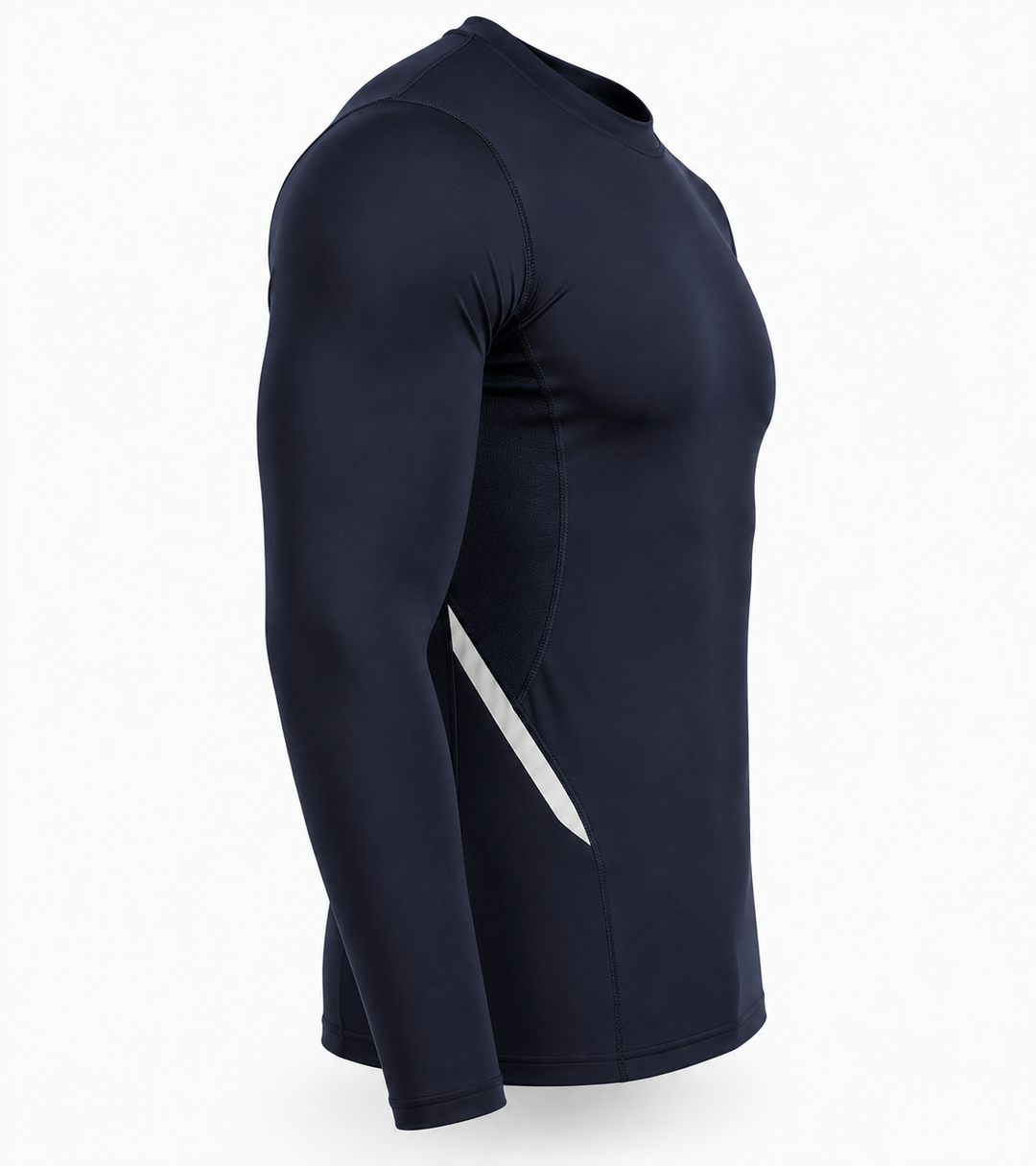 Gortonshire Matrix Compression Long Sleeve @ Side View Navy 