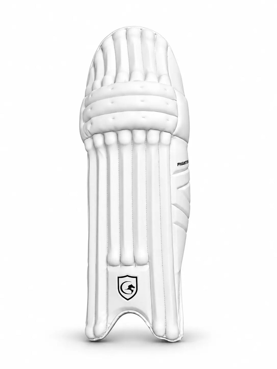 Gortonshire Phantom Cricket Batting Legguard Pads @ Front View
