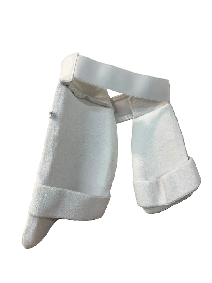 Gortonshire Players Cricket Batting Combo Thigh Guard White Size Mens @ Back View 2