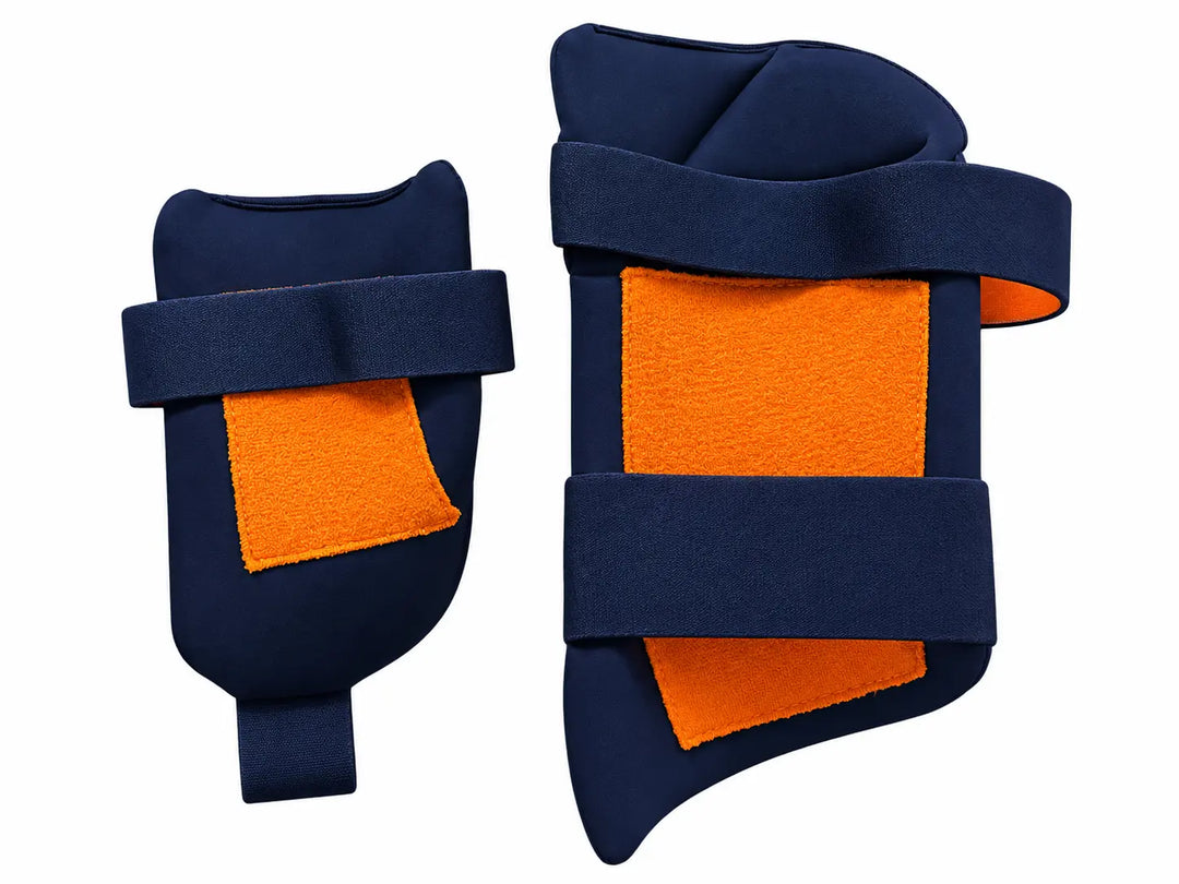 Gortonshire Shield 2.0 Cricket Batting Combo Thigh Guard Navy Blue Size Adult @ Back View