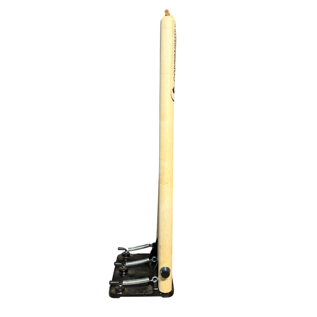 Gortonshire Spring Wooden Cricket Stumps Full Size@FRONT VIEW3