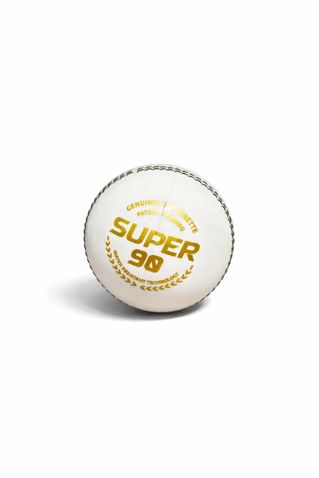 Gortonshire Super 90 Cricket Ball Colour White@front view