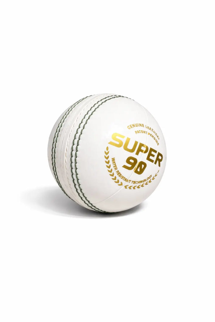 Gortonshire Super 90 Cricket Ball Colour White@front view5
