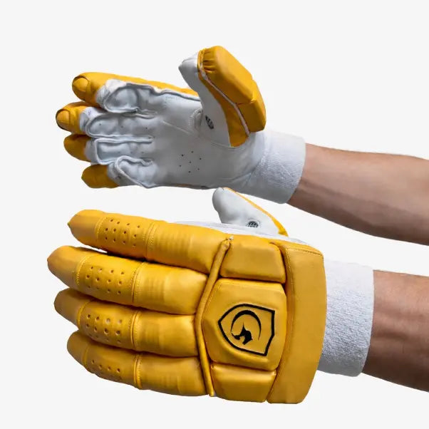 Gortonshire True Test Yellow Cricket Batting Gloves Mens @ Composite View