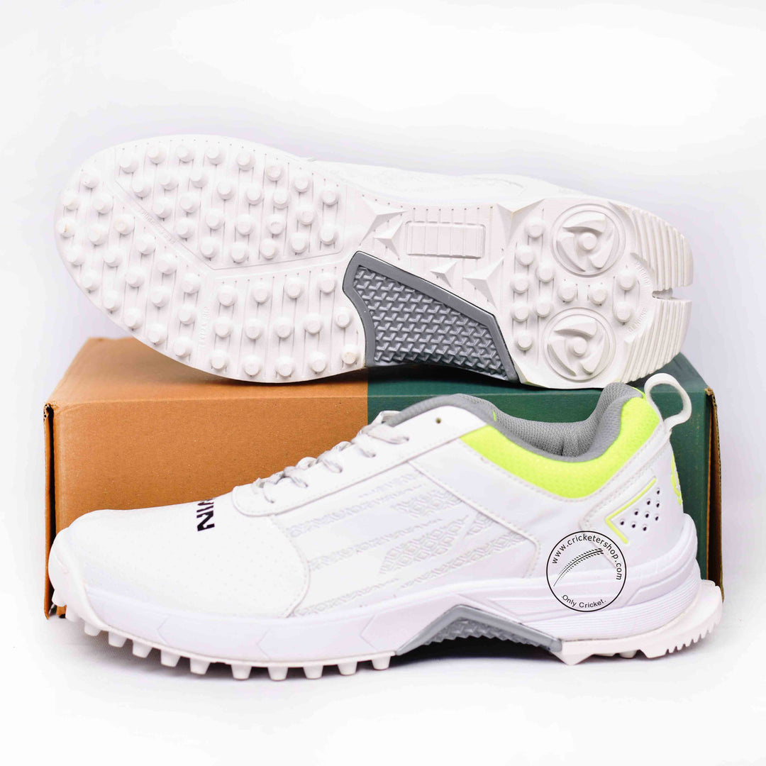 Gowin Turf Cricket Rubber All White Shoes Size @ Composite View