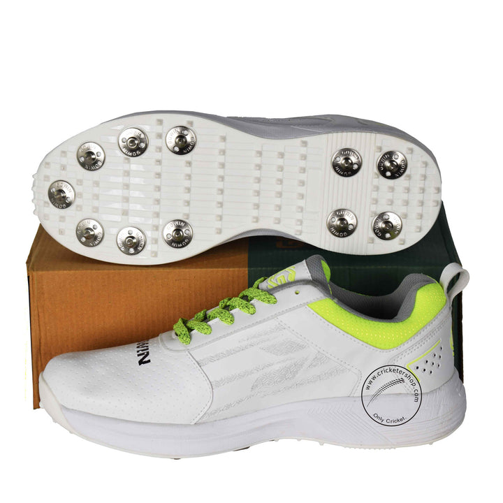 Gowin Tyro Cricket Spike All White Shoes Size @ Composite View