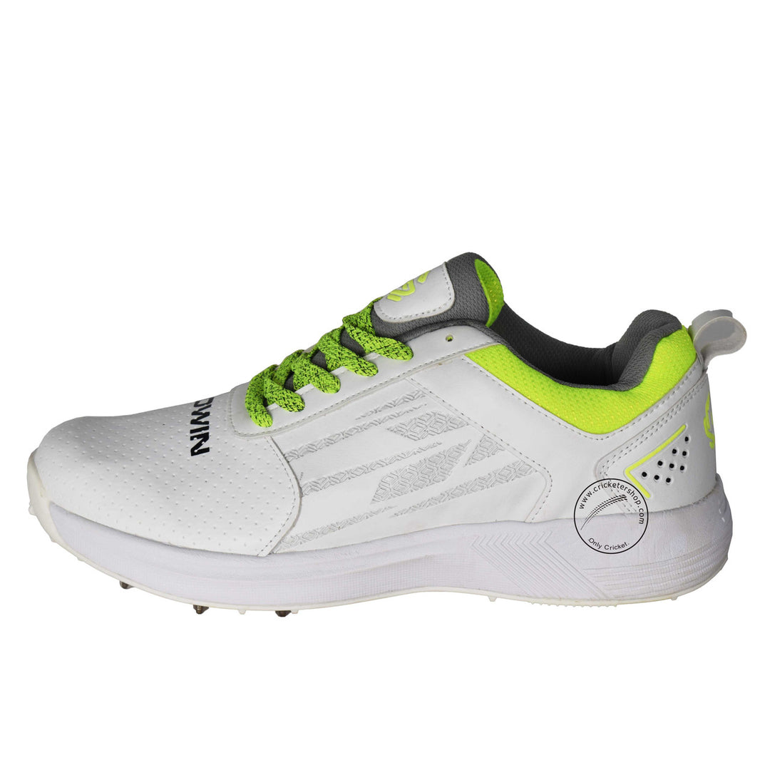 Gowin Tyro Cricket Spike All White Shoes Size @ Side View