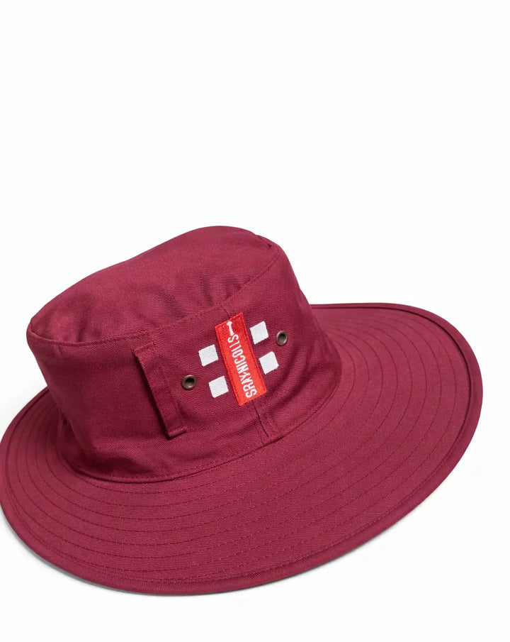 Gray Nicolls GN5 Cricket Panama Hat Maroon @ Front View 2