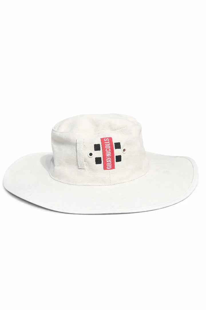 Gray Nicolls GN5 Cricket Panama Hat White @ front View