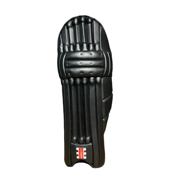 Gray Nicolls GN9 Supertest Black Batting Cricket Leg Guard Pads Size Adult@front view1