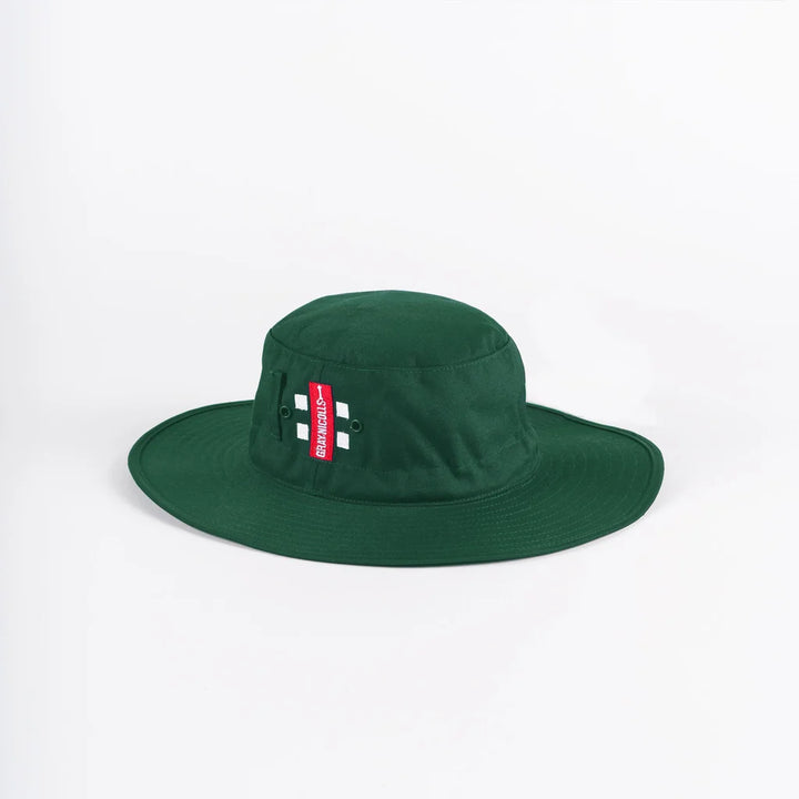 Gray Nicolls GNX 500 Cricket Panama Hat Green @ Front View