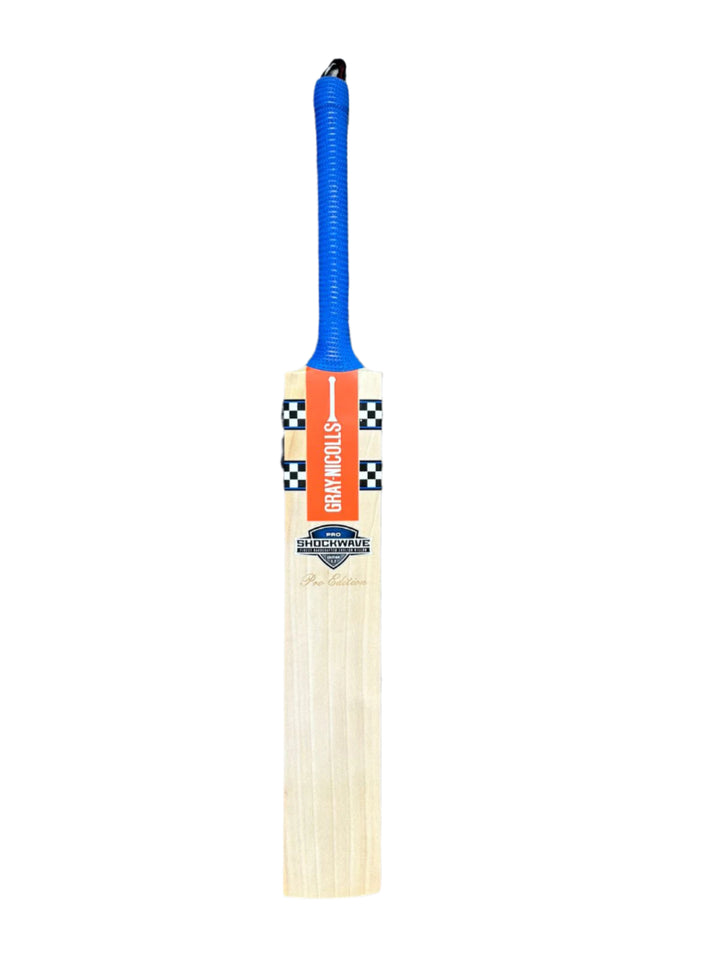 Gray Nicolls Shockwave Pro Edition English Willow Cricket Bat Size SH@front view 4