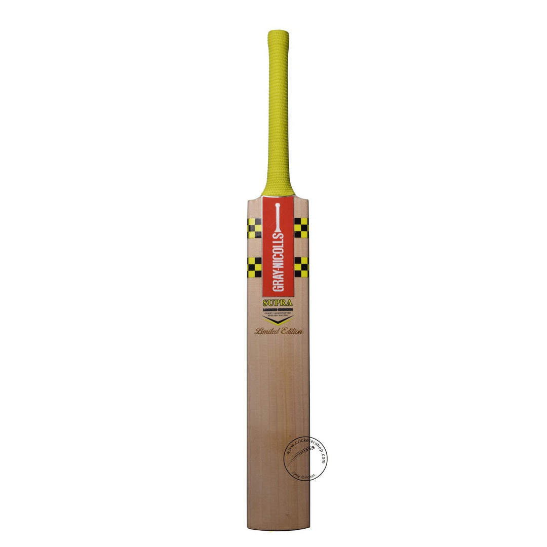 Gray Nicolls Supra Limited Edition English Willow Cricket Bat Size SH @ Front View