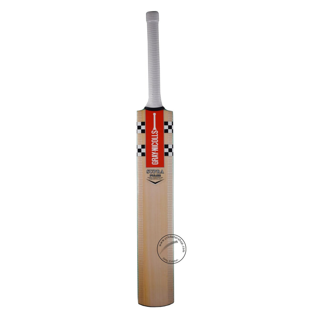 Gray Nicolls Supra Pulse GN2 Kit with Kashmir Willow Cricket Bat Size @ Bat Front View