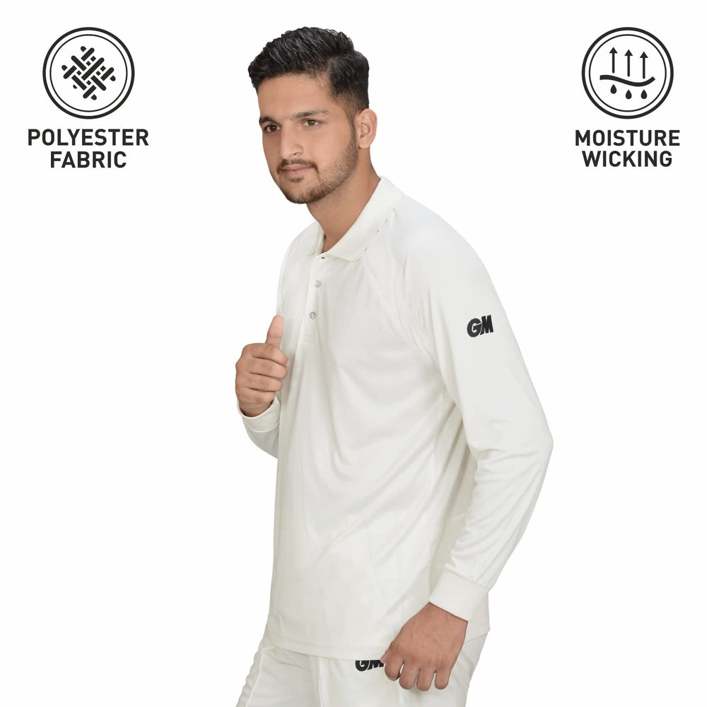 Gunn & Moore GM Cricket T Shirt Full Sleeves @ Front View