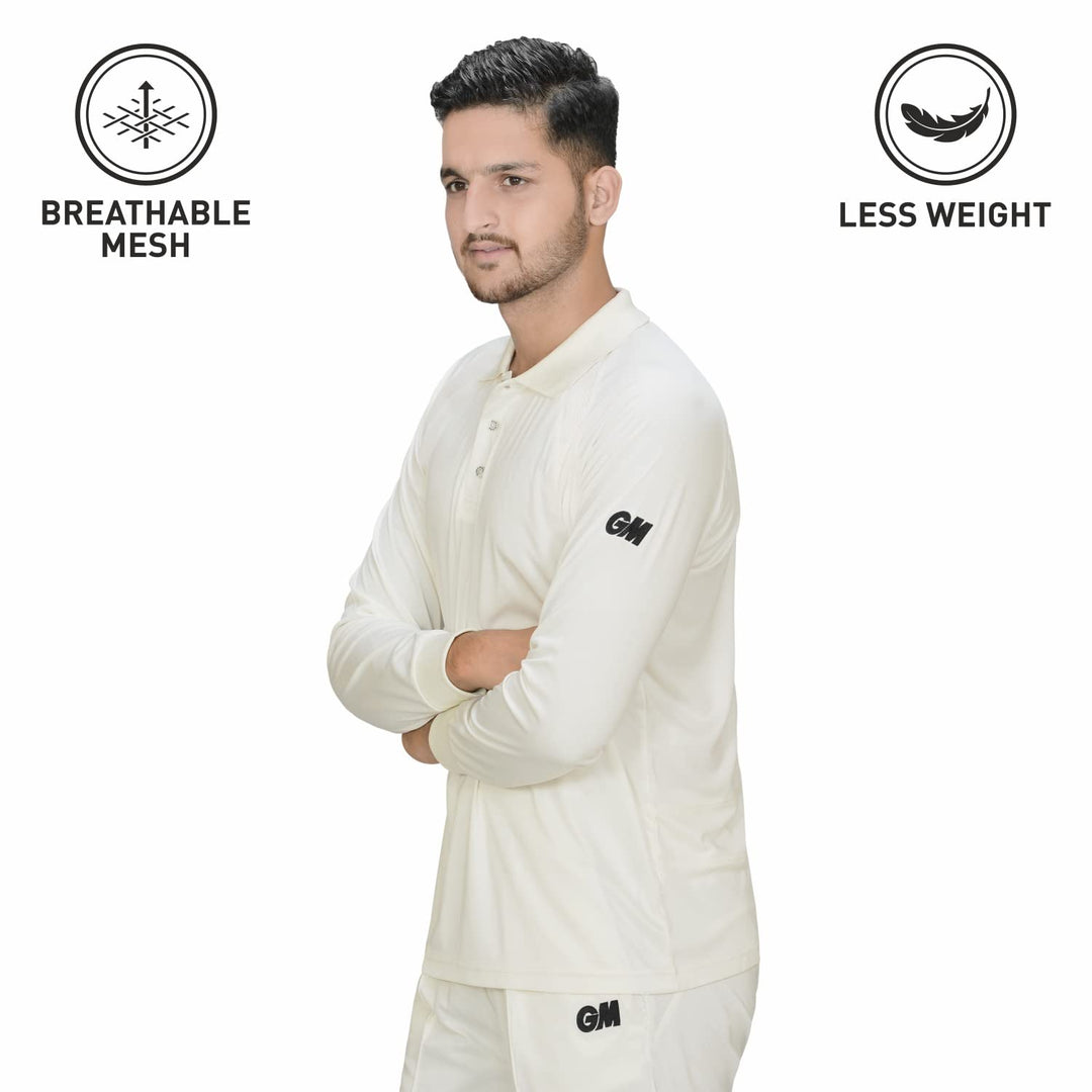 Gunn & Moore GM Cricket T Shirt Full Sleeves @ Front View 2
