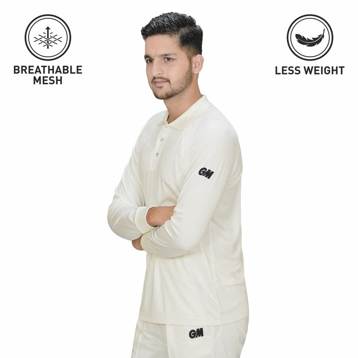 Gunn & Moore GM Cricket T Shirt Full Sleeves @ Front View 2