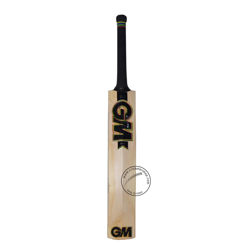 Gunn & Moore (GM) Hypa 444 English Willow Cricket Bat Size SH @ Back View