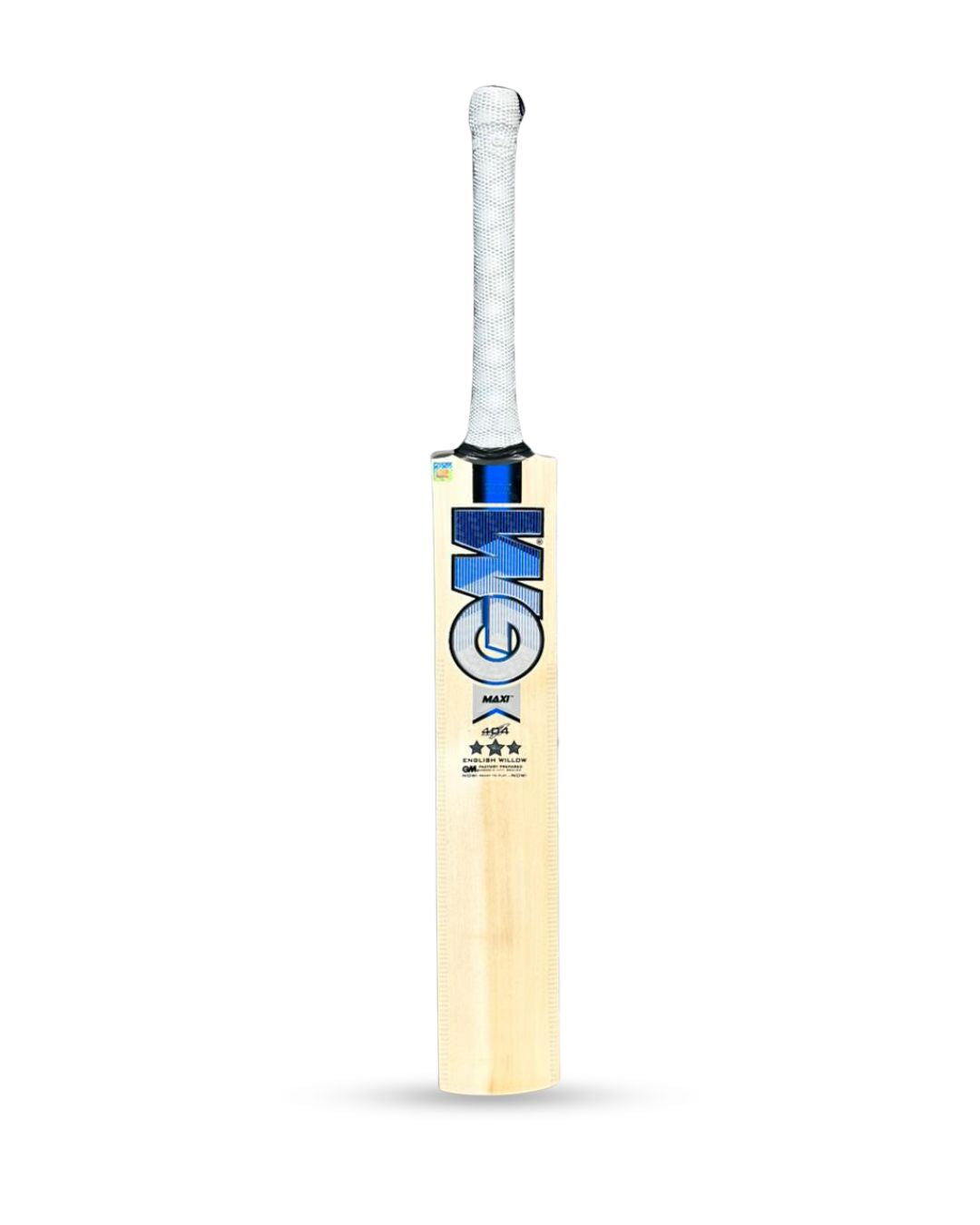 Gunn & Moore (GM) Maxi 404 English Willow Cricket Bat Size 6 @ Front View