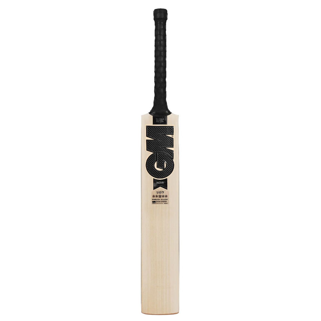 Gunn & Moore (GM) NOIR 707 English Willow Cricket Bat Size SH @ Front View