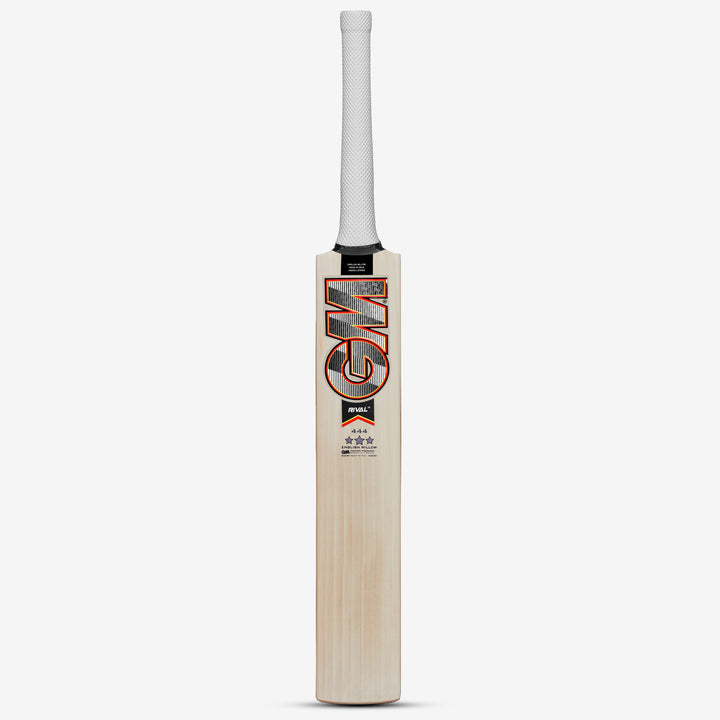 Gunn & Moore (GM) Rival 444 English Willow Cricket Bat Size SH @ Face View 2
