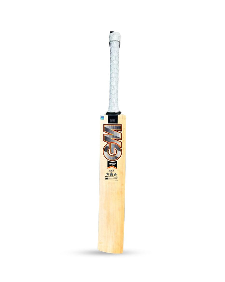 Gunn & Moore (GM) Rival 444 English Willow Cricket Bat Size SH @ Front View