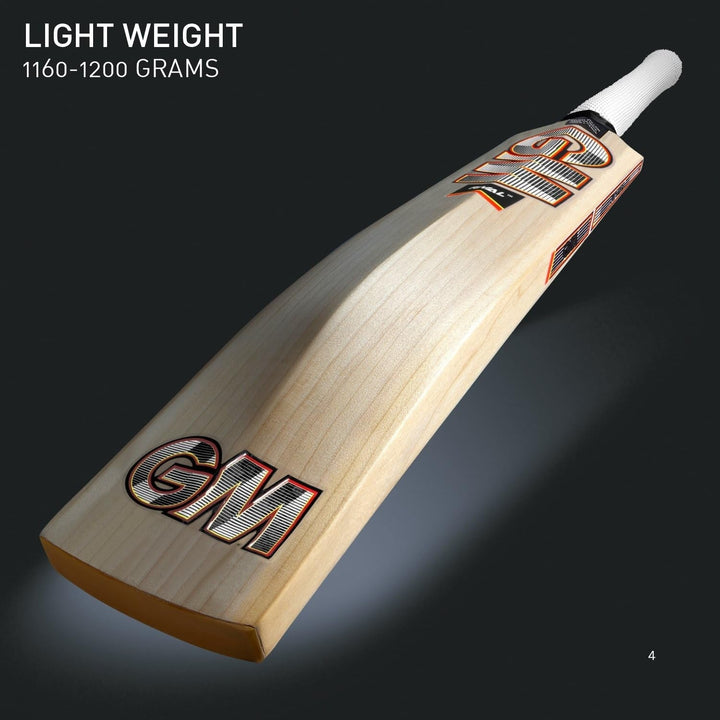 Gunn & Moore (GM) Rival 707 English Willow Cricket Bat Size SH @ Back View 3