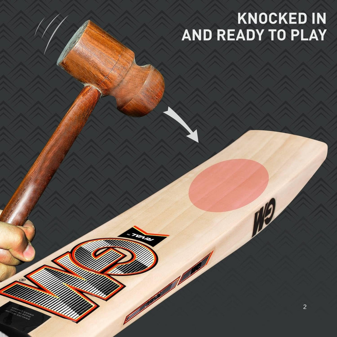 Gunn & Moore (GM) Rival 707 English Willow Cricket Bat Size SH @ Side View 3