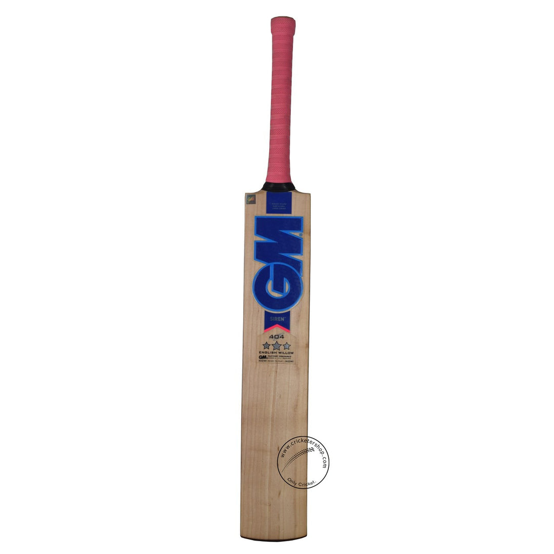 Gunn & Moore (GM) Siren 404 English Willow Cricket Bat Size 6 @ Front View